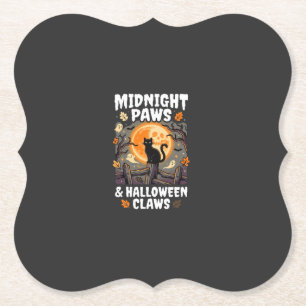 Halloween-Katze-Mond-Mischief Untersetzer