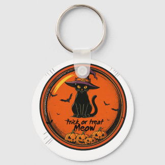Halloween-Katze Schlüsselanhänger