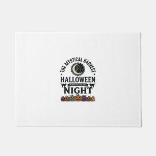 Halloween-Katze Schwarze Katzen Kürbisse Vintage L Fußmatte