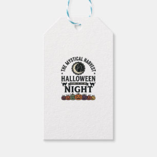Halloween-Katze Schwarze Katzen Kürbisse Vintage L Geschenkanhänger