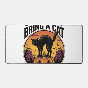 Halloween-Katze-Shirt für Geschenk an Katzenliebha Schreibtischunterlage