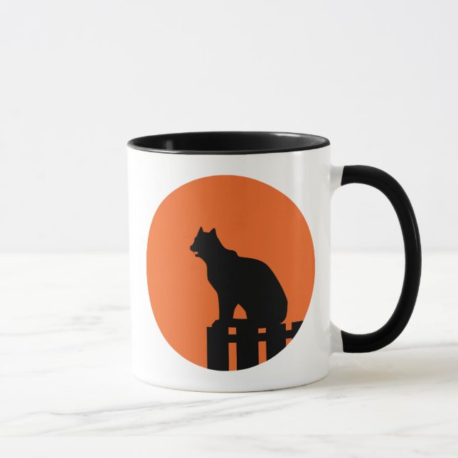 Halloween-Katze Tasse (Rechts)