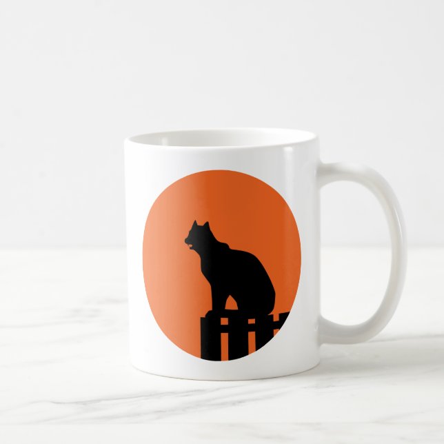 Halloween-Katze Tasse (Rechts)