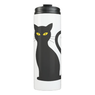 Halloween-Katze Thermosbecher