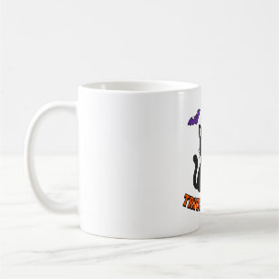 Halloween-Katze und Kürbis-Süßes-oder-Saures Kaffeetasse