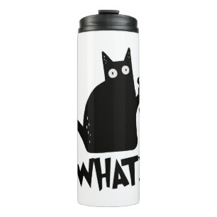 Halloween-Katze Was für eine mörderische schwarze Thermosbecher