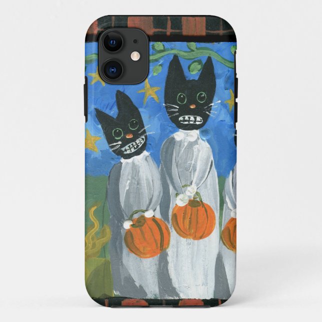 Halloween-Katzen Case-Mate iPhone Hülle (Rückseite)