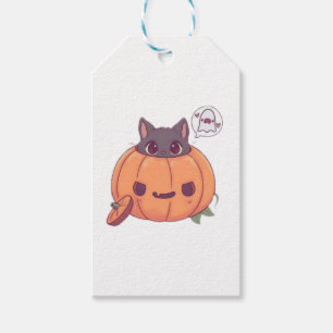 Halloween-Katzen Geschenkanhänger
