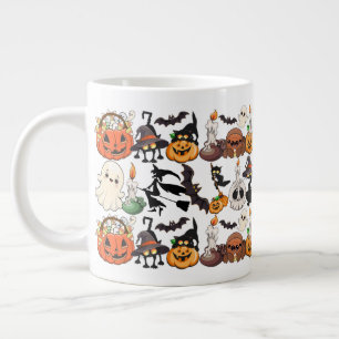 Halloween Katzen Lustige Party Jumbo-Tasse