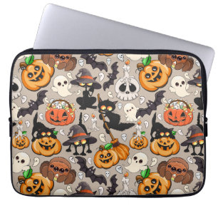 Halloween Katzen Lustige Party Laptopschutzhülle