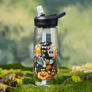 Halloween Katzen Lustige Party Trinkflasche