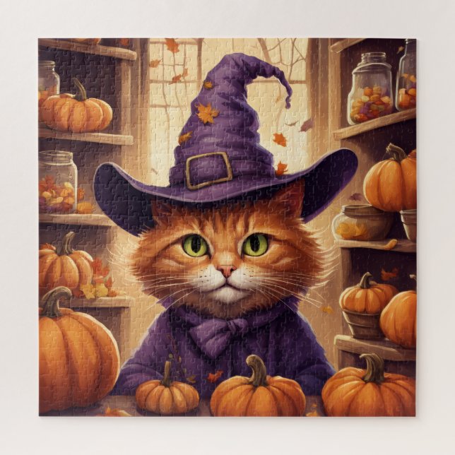 Halloween-Katzen-Puzzle Puzzle (Vertikal)