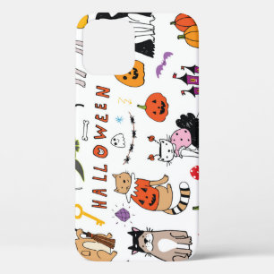Halloween-Katzen Vintage-Linienmuster Case-Mate iPhone Hülle