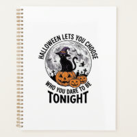 Halloween-Katzen-Zitat Gruseliger Kürbis-Hexen-Gra