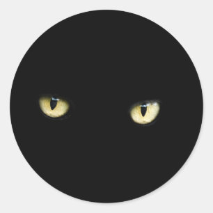 Halloween-Katzenaugen-Aufkleber Runder Aufkleber