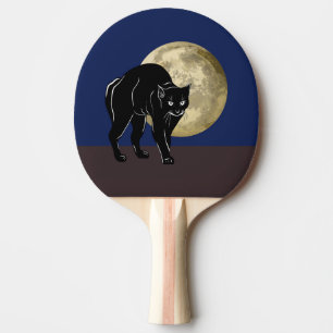 Halloween Katzenjammer auf Vollmondnacht Tischtennis Schläger