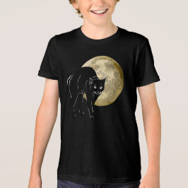 Halloween Katzenjammer auf Vollmondnacht Tri-Blend Shirt