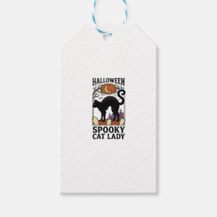 Halloween Katzenlady Vintage Schwarze Katze T-Shir Geschenkanhänger