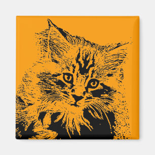 Halloween-Katzenmagnet Magnet