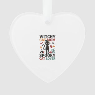 Halloween Katzenmutter Vintage Hexen Katzenliebhab Ornament