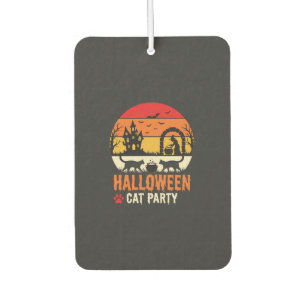 Halloween-Katzenparty Hexenkessel Silhouette Desi Autolufterfrischer