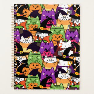 Halloween Kawaii Cat Pattern Planer