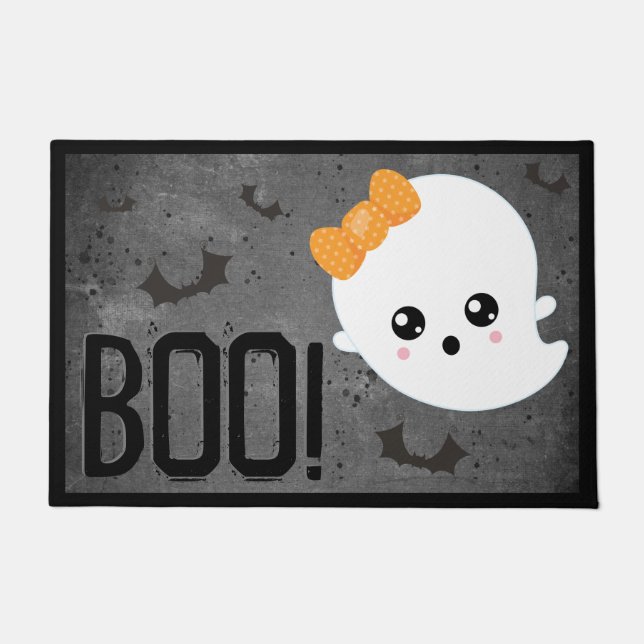 Halloween Kawaii Ghost Willkommen Fußmatte (Vorderseite)