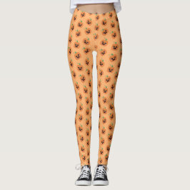 Halloween Kawaii Kürbismuster Leggings