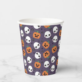 Halloween Kawaii Muster Pappbecher