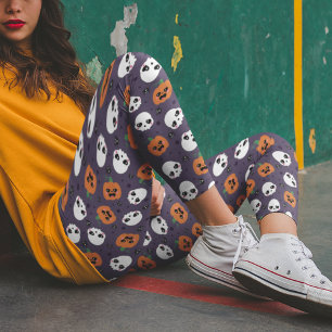 Halloween Kawaii Pattern Leggings