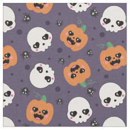 Halloween Kawaii Pattern Stoff