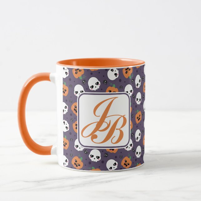Halloween Kawaii Pattern Tasse (Links)