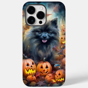 Halloween Keeshond mit Pumpkins Beängstigend Case-Mate iPhone 14 Pro Max Hülle