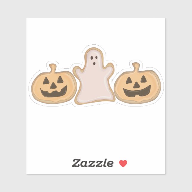 Halloween-Kekse Aufkleber (Blatt)
