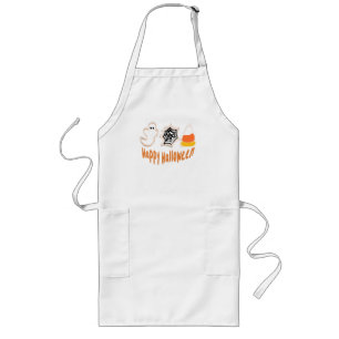 Halloween-Kekse Bäcker Backen Süßigkeiten   Lange Schürze