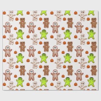 Halloween-Keksmuster-Geschenkpapier Geschenkpapier
