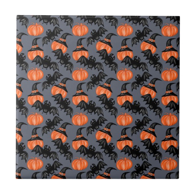 Halloween Keramik Tile Fliese (Vorderseite)