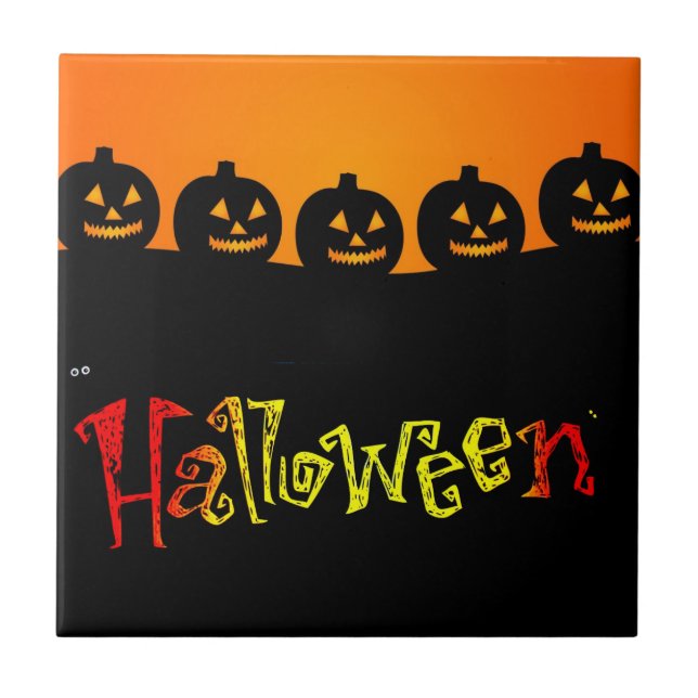 Halloween Keramik Tile Fliese (Vorderseite)