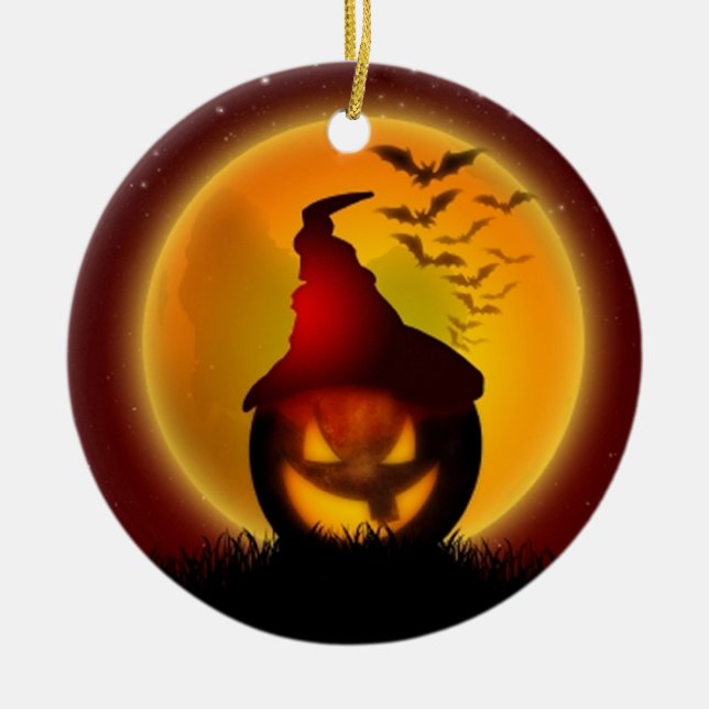 Halloween Keramikornament (Vorne)