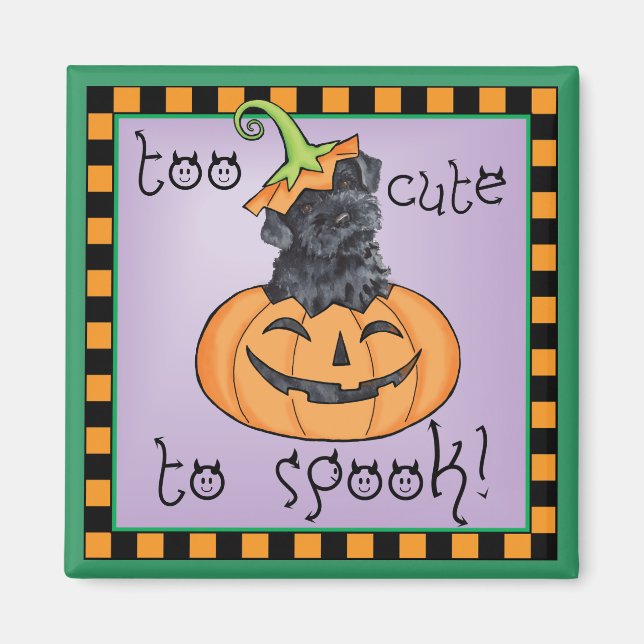 Halloween Kerry Blue Terrier Magnet (Vorne)