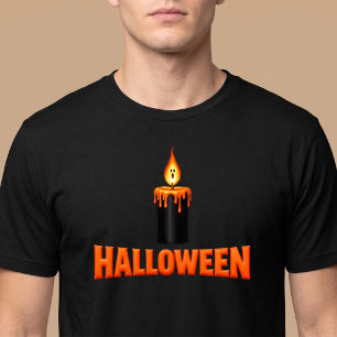 Halloween-Kerzenflamme T-Shirt