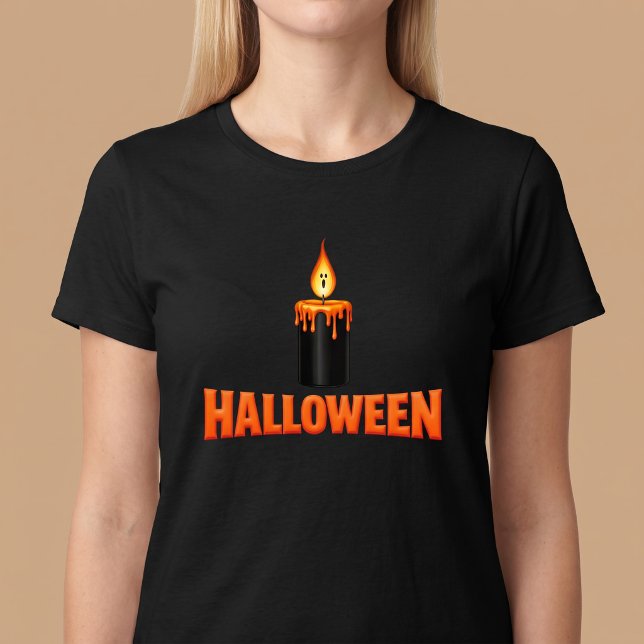 Halloween-Kerzenflamme T-Shirt (Von Creator hochgeladen)