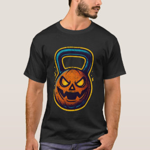 Halloween-Kettlebell Jack-o'-Lantern Old School 90 T-Shirt