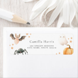 Halloween Kid's Geburtstagsrücksendetikett