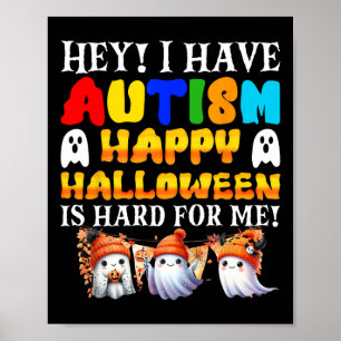 Halloween Kids haben Autismus glücklich Halloween Poster