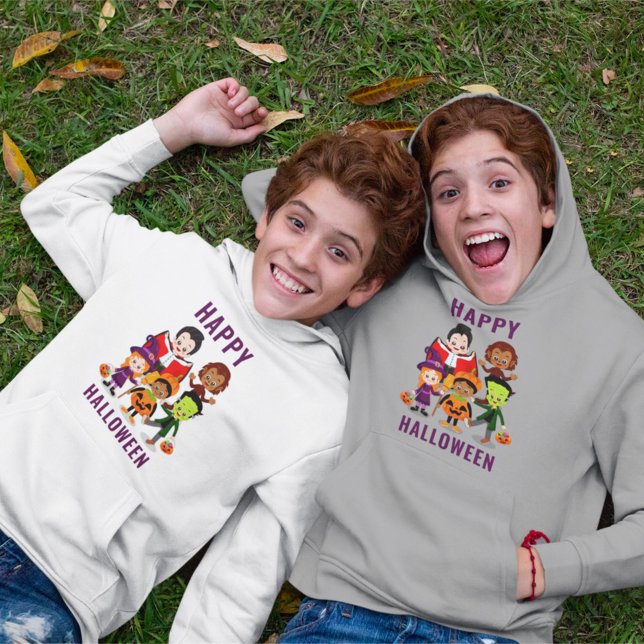 Halloween Kids-Party für Niedliche Kostüme Hoodie (Von Creator hochgeladen)