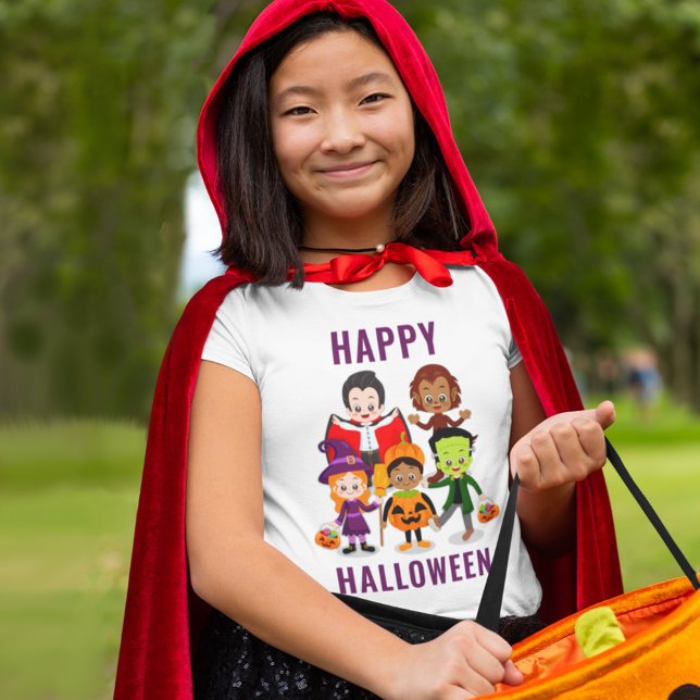 Halloween Kids-Party für Niedliche Kostüme T-Shirt (Von Creator hochgeladen)