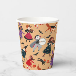 Halloween-Kids-Vollversion-Kostümorange Pappbecher