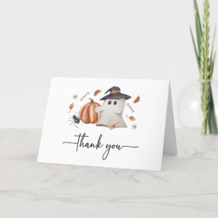 Halloween-Kinderdusche Dankeskarte