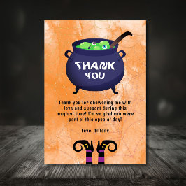 Halloween-Kinderdusche Dankeskarte